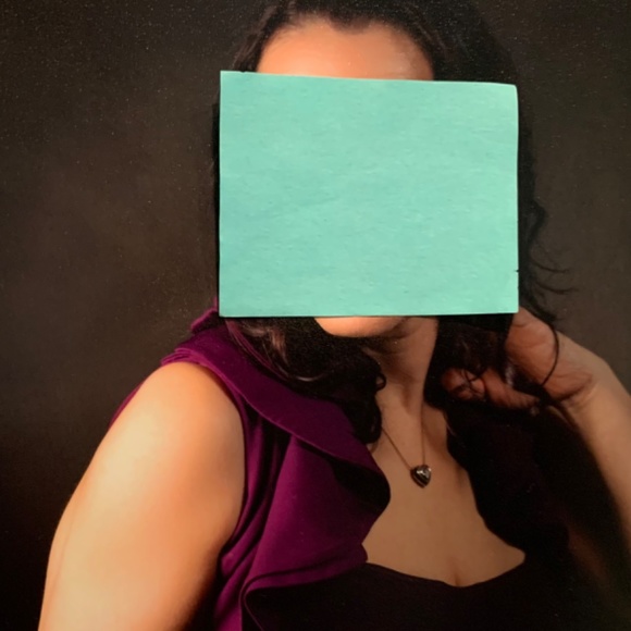 Shelly Segal Purple Ruched Gown - Picture 5 of 8